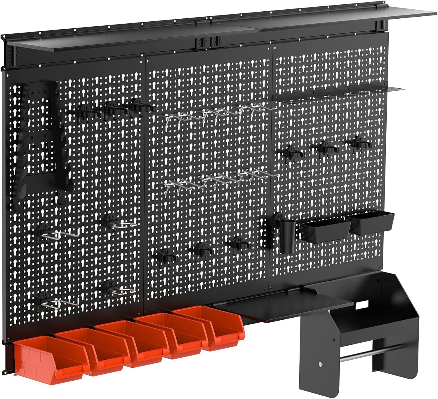Metal Pegboard Wall Organizer  - Workshop Tools Display recension och pris