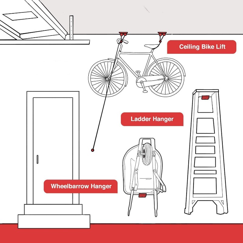 Heavy Duty Ladder Hooks - Wall - Workshop Tools On Wall recension och pris