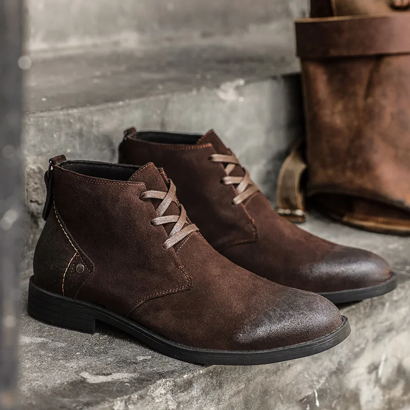 New Cow Suede Ankle Boots Hand - Tools Workshops recension och pris