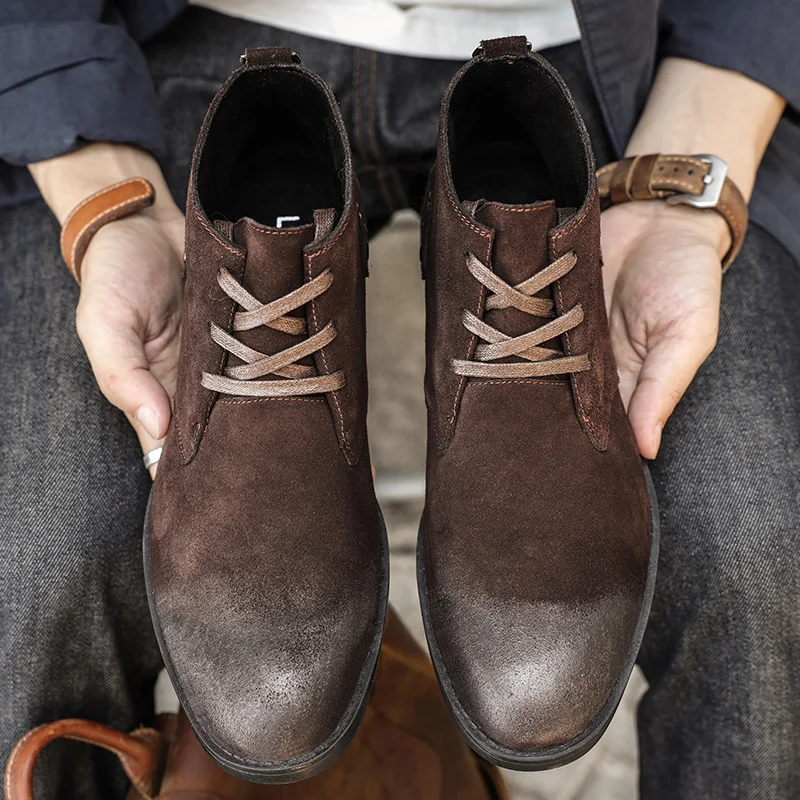 New Cow Suede Ankle Boots Hand - Tools Workshops recension och pris
