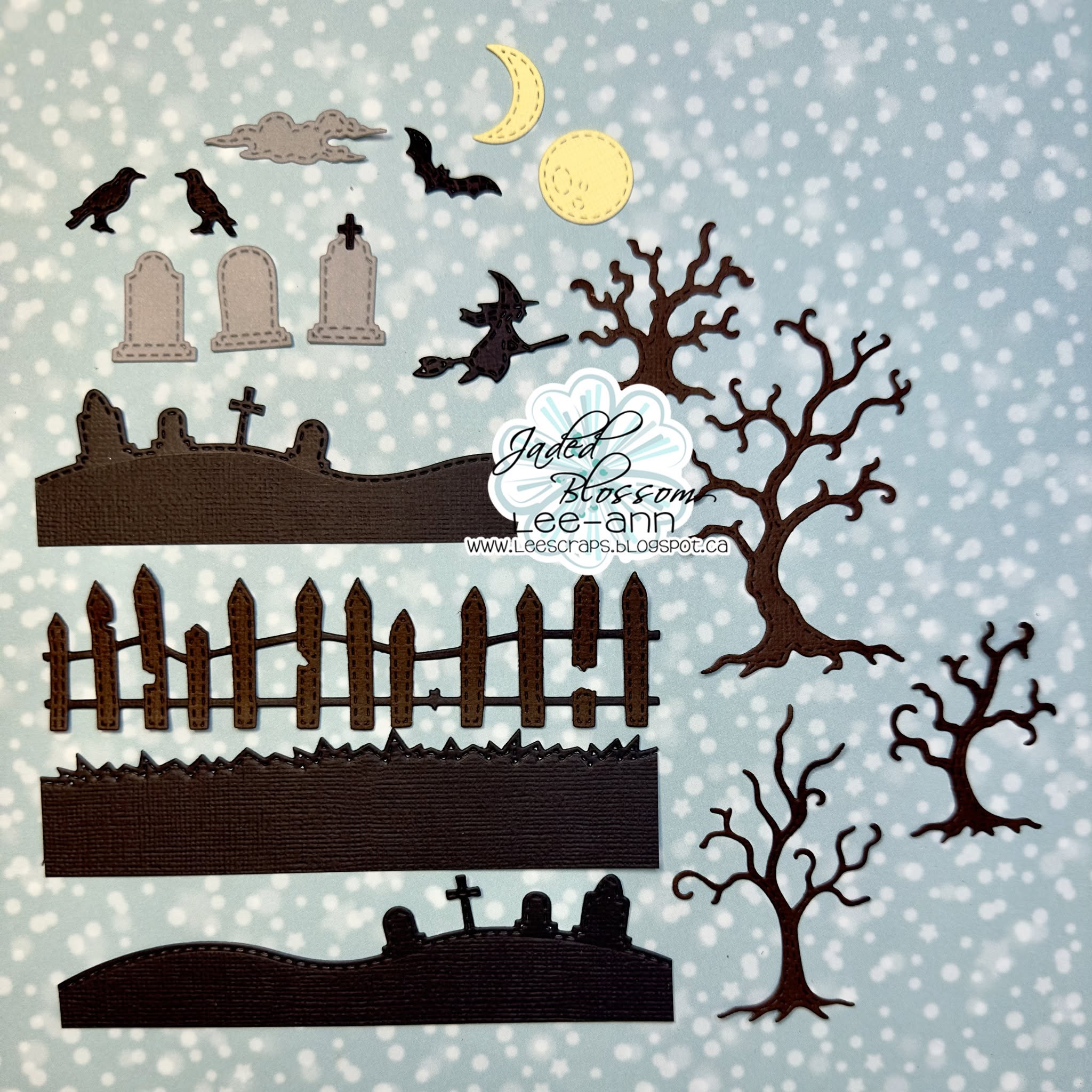 Spooky Scenic Dies Happy Hallo - Tap Die Set recension och pris