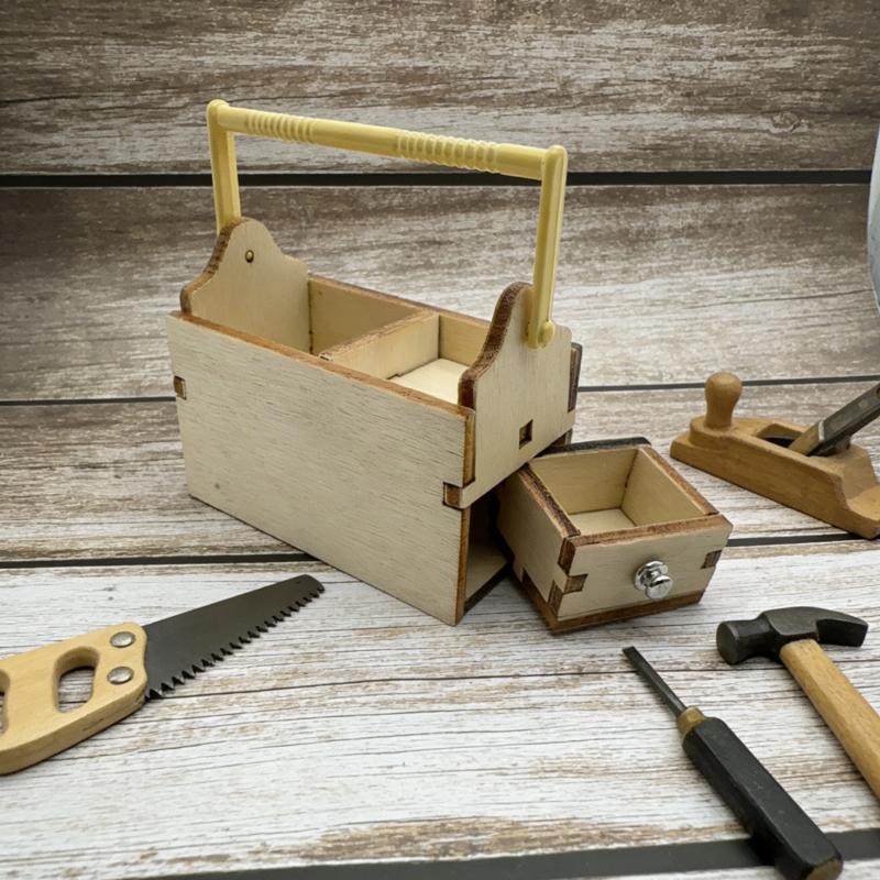 【BS】1/12 Dollhouse Mini Wooden - Workshop Tools Toy recension och pris