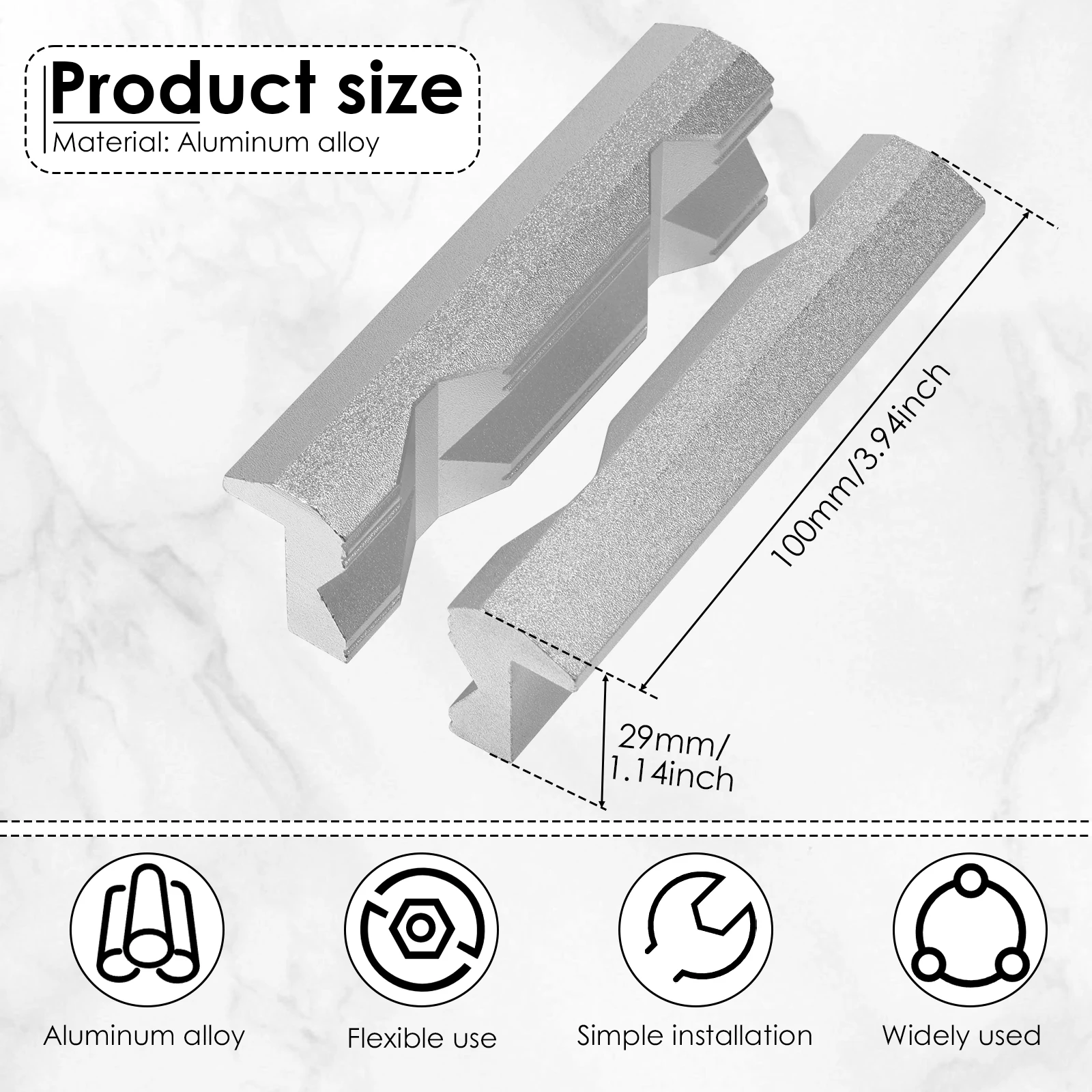 Magnetic Vise Jaws 4/5/6inch V - Workshop Tools Vice recension och pris