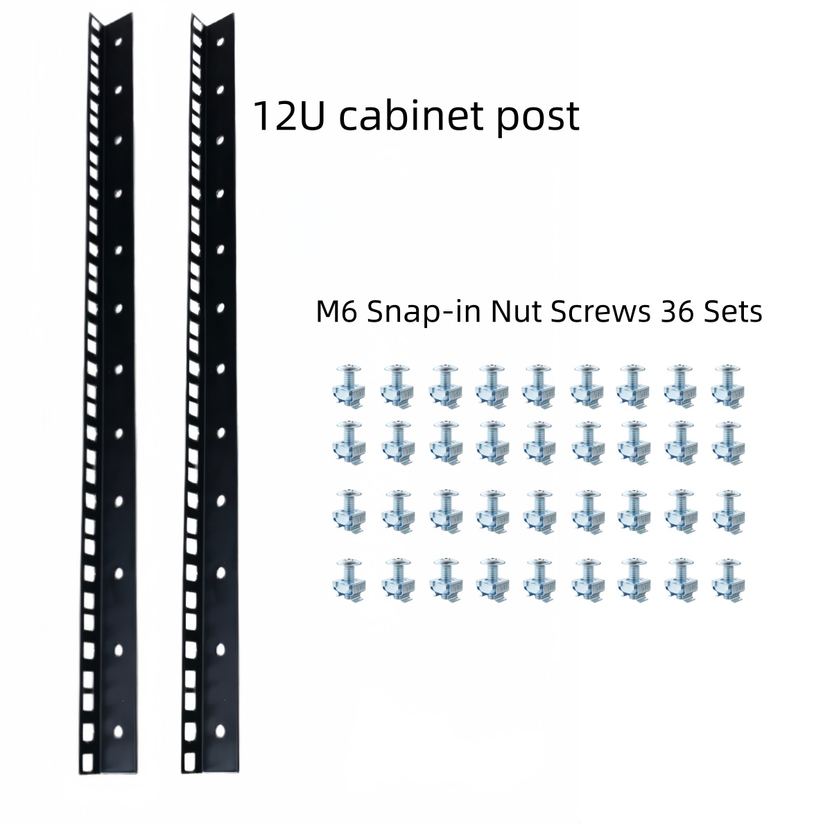 12U Cabinet Column Kit 19inch  - Screw Organizer Kit recension och pris