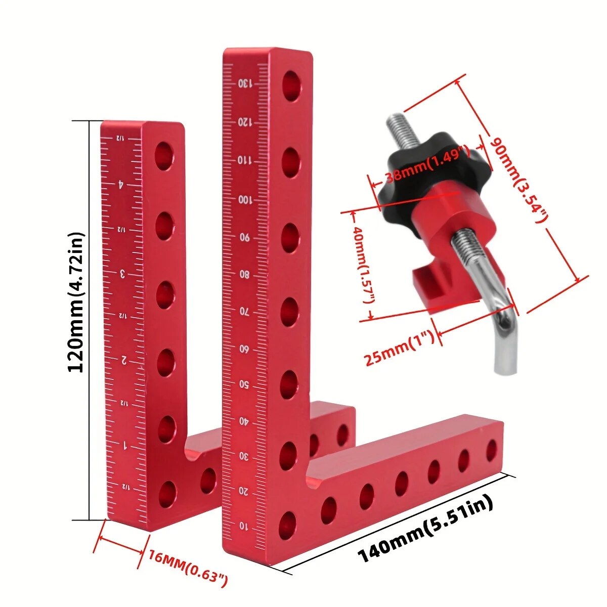 1 Set 90 Degree Positioning Sq - Angle Clamp 90 recension och pris