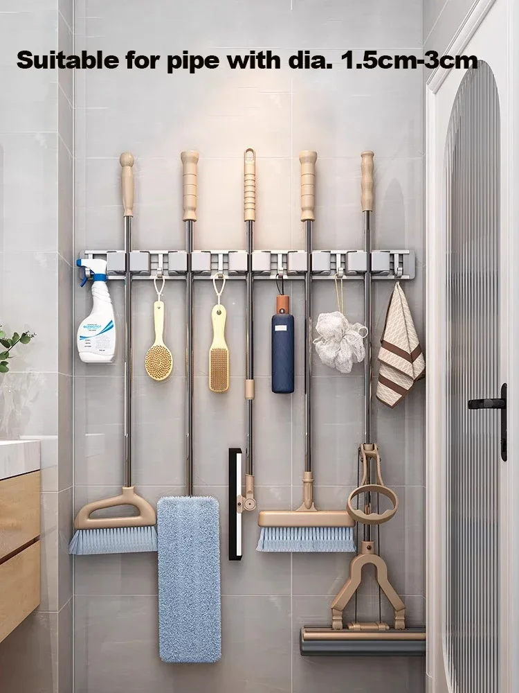 Mop and Broom Organizer Mop Ho - Workshop Tools On Wall recension och pris