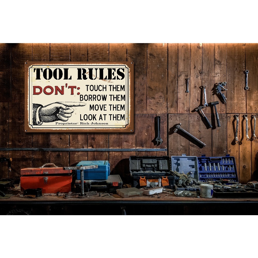 1pc Customizable Tool Rules Me - Workshop Tools Name recension och pris
