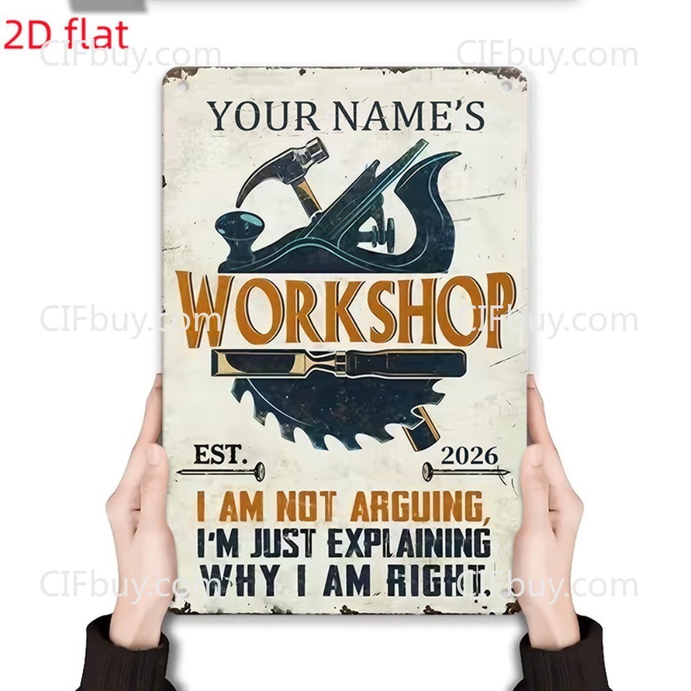 Custom Name Workshop Metal Sig - Workshop Tools Name recension och pris