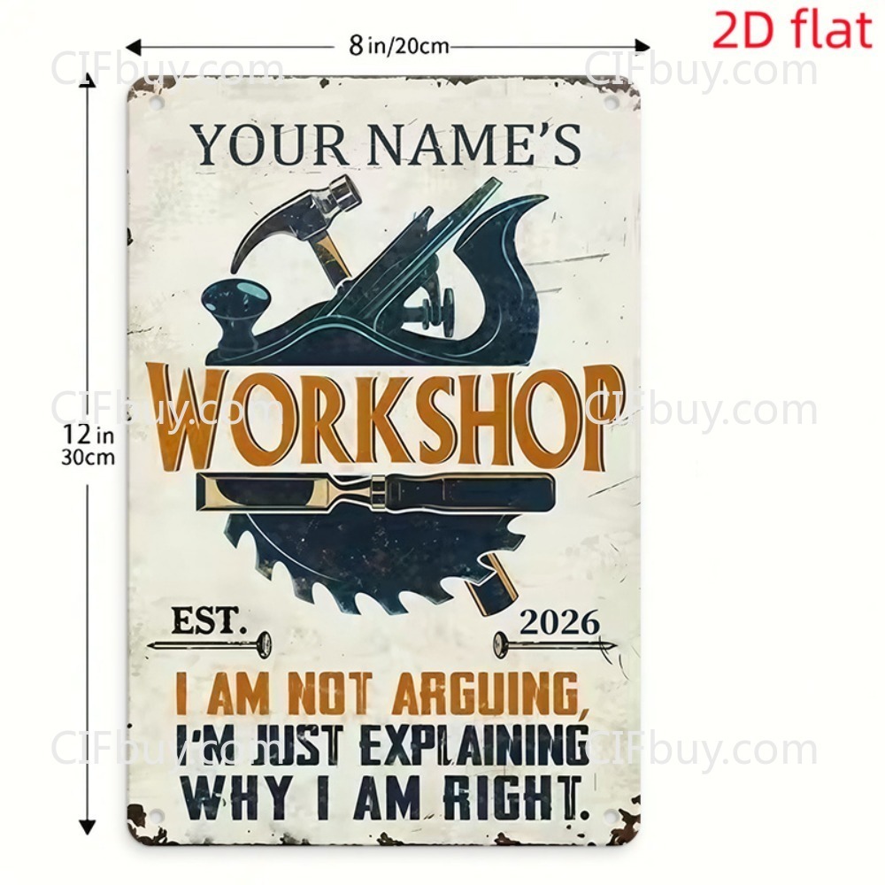 Custom Name Workshop Metal Sig - Workshop Tools Name recension och pris