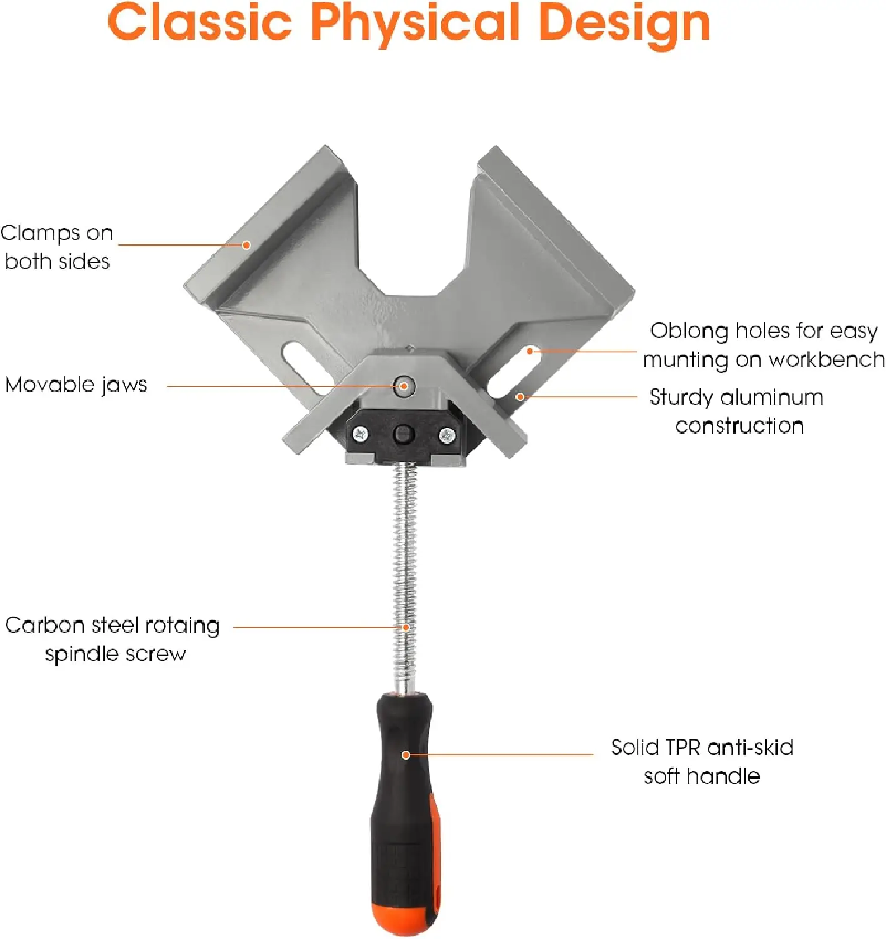 90 Degree Right Angle Clip Cla - Angle Clamp 90 recension och pris